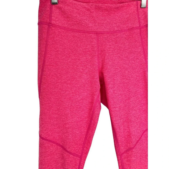 Outdoor Voices Women's Size Medium Pink Heathered Leggings 23" length - Picture 5 of 7